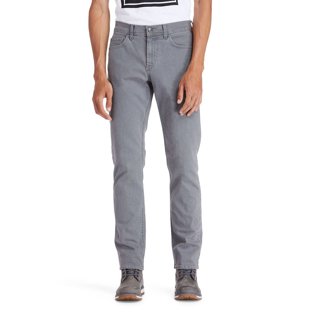 Pantalones Timberland Hombre Sargent Lake Slim Fit Denim Gris - Chile PDW-947086
